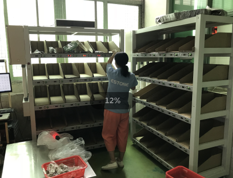 沃港電子標(biāo)簽分揀墻，提高200%訂單分揀效率